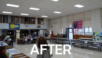 after photo of cafeteria